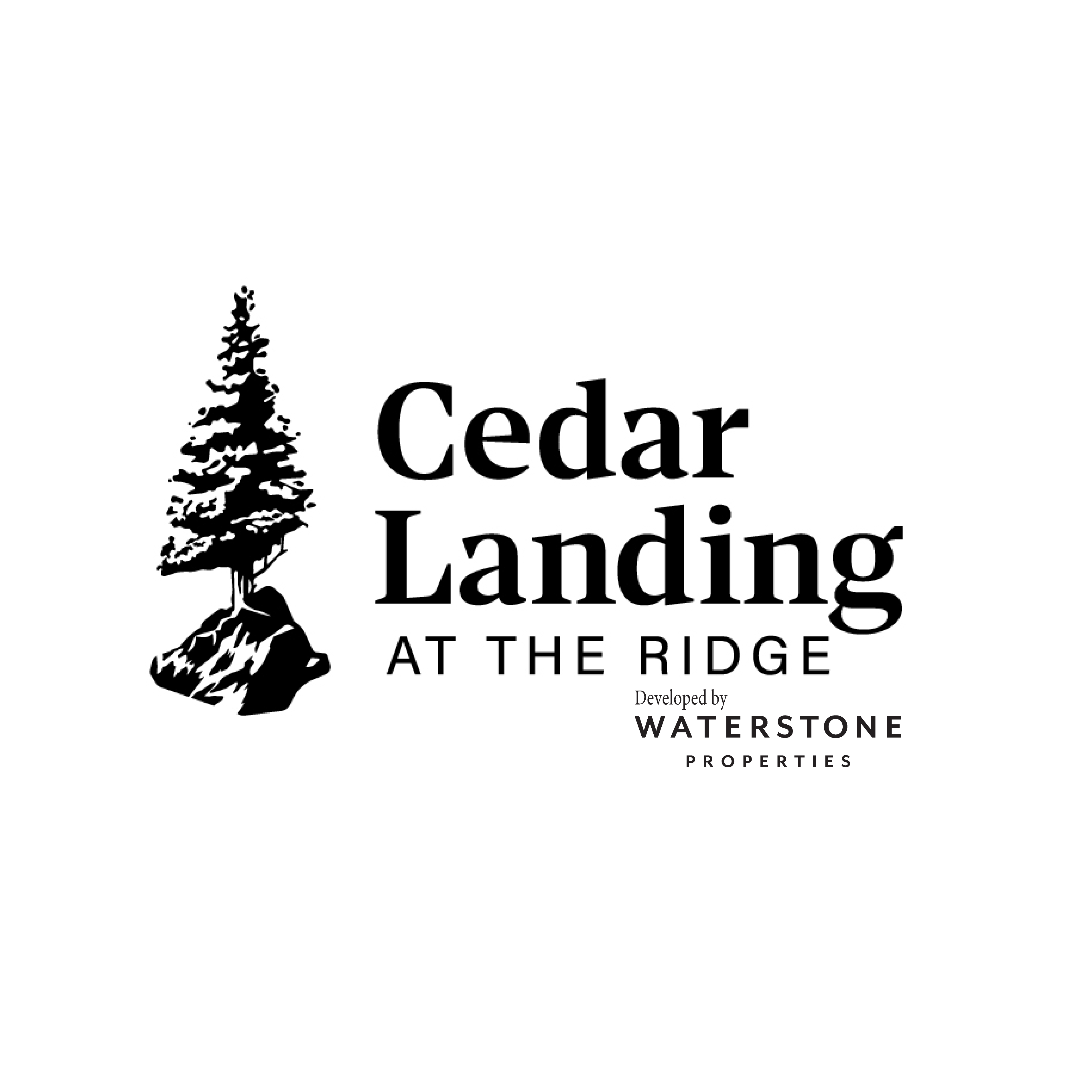 Cedar Landing / Waterstone Properties logo